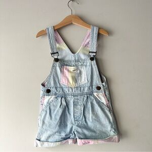 Guess Light-wash Denim Short Overalls